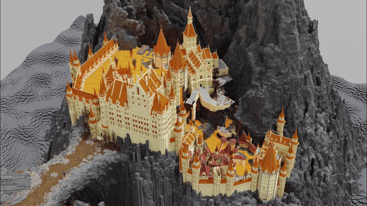 Вулканическое поместье (Elden Ring) в Minecraft | 4K/60fps