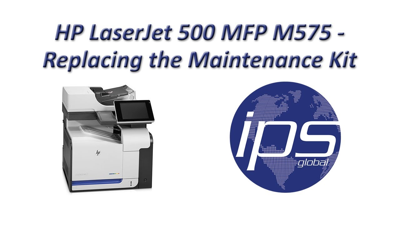 HP M575 - Replacing the Maintenance Kit