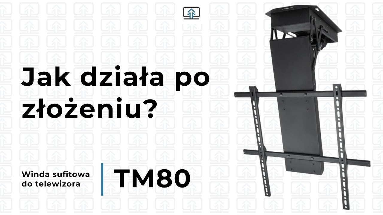 📌 Winda sufitowa do telewizora TM80 &ndash; Zobacz, jak działa!