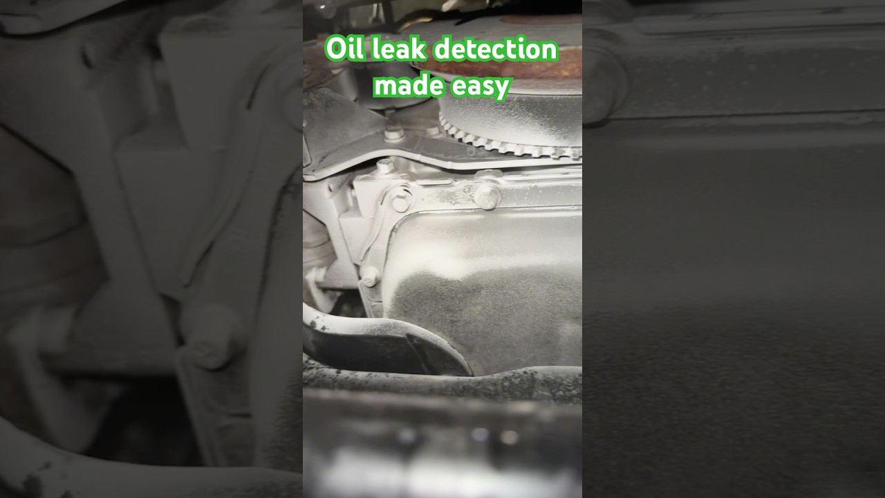 Find oil leaks the easy way! #autorepair #technician #mechanic #diesel #dieselrepair