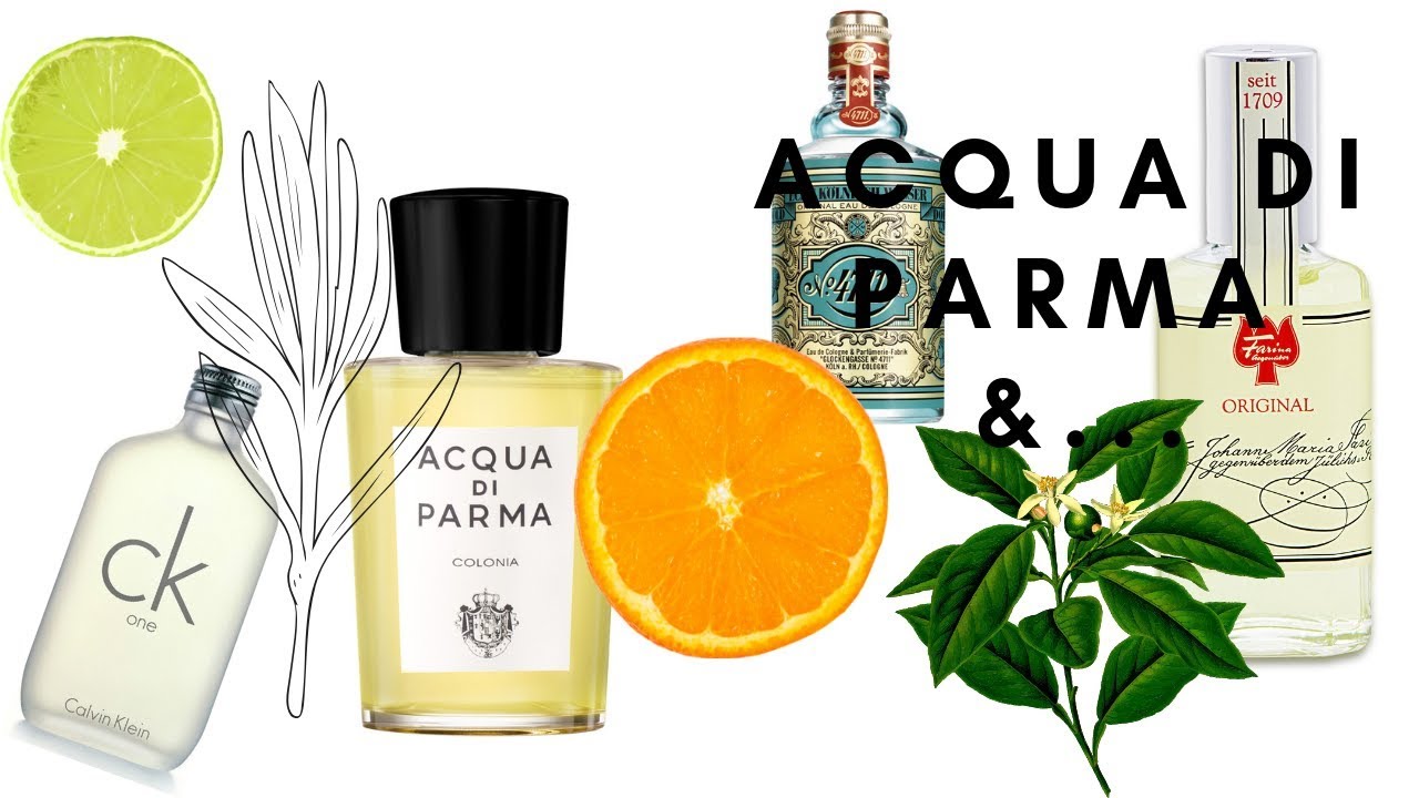 Acqua di Parma Colonia и сравнение с другими подобными ароматами CK One, 4711, Farina