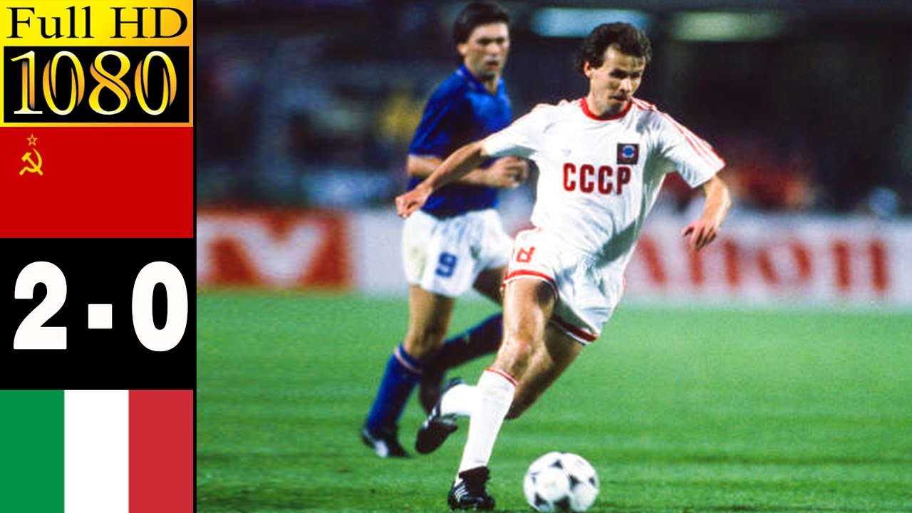 Soviet Union 2-0 Italy Semi Final Euro 1988 | Full highlight - 1080p HD | Dasaev - Maldini