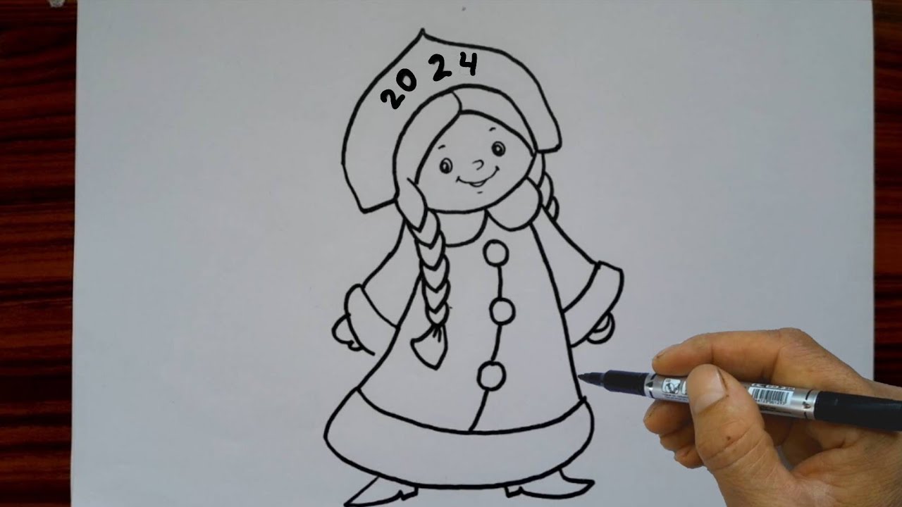 Rasm asm chizish /Qorqiz rasmini chizish /сурет салу
