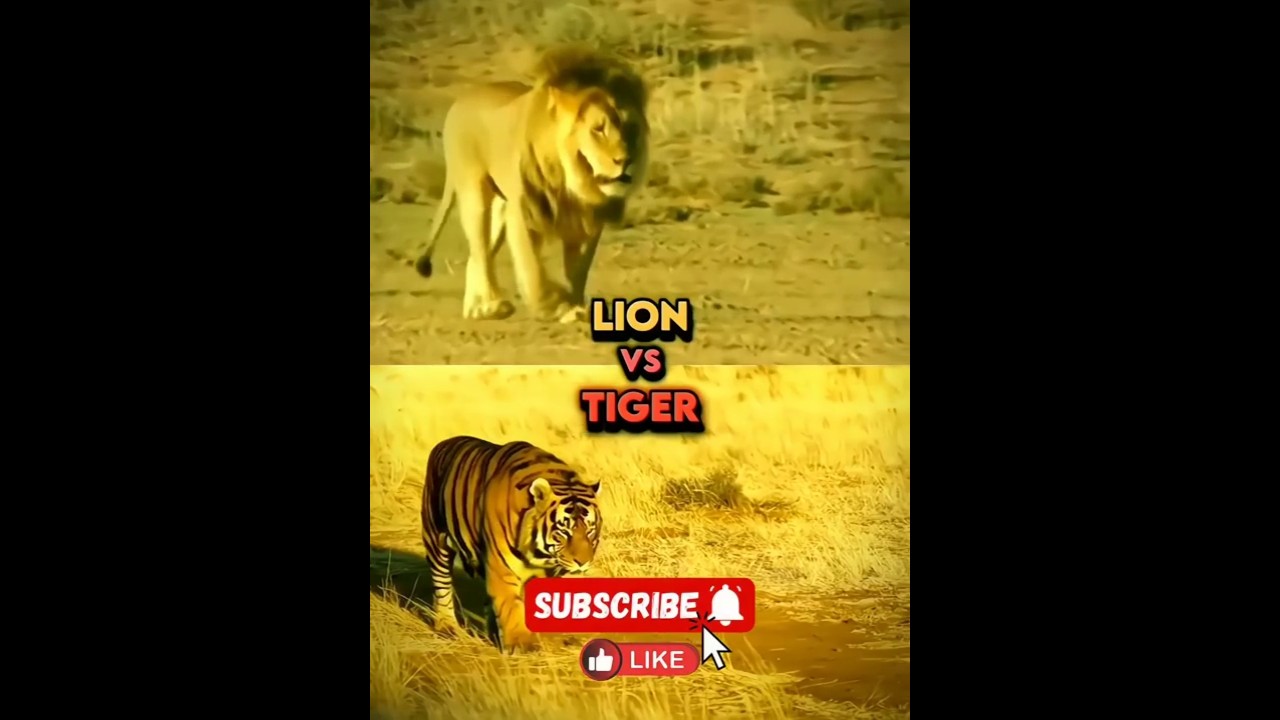 Lion VS Tiger (Ending the debate) #shorts #tigers #lions