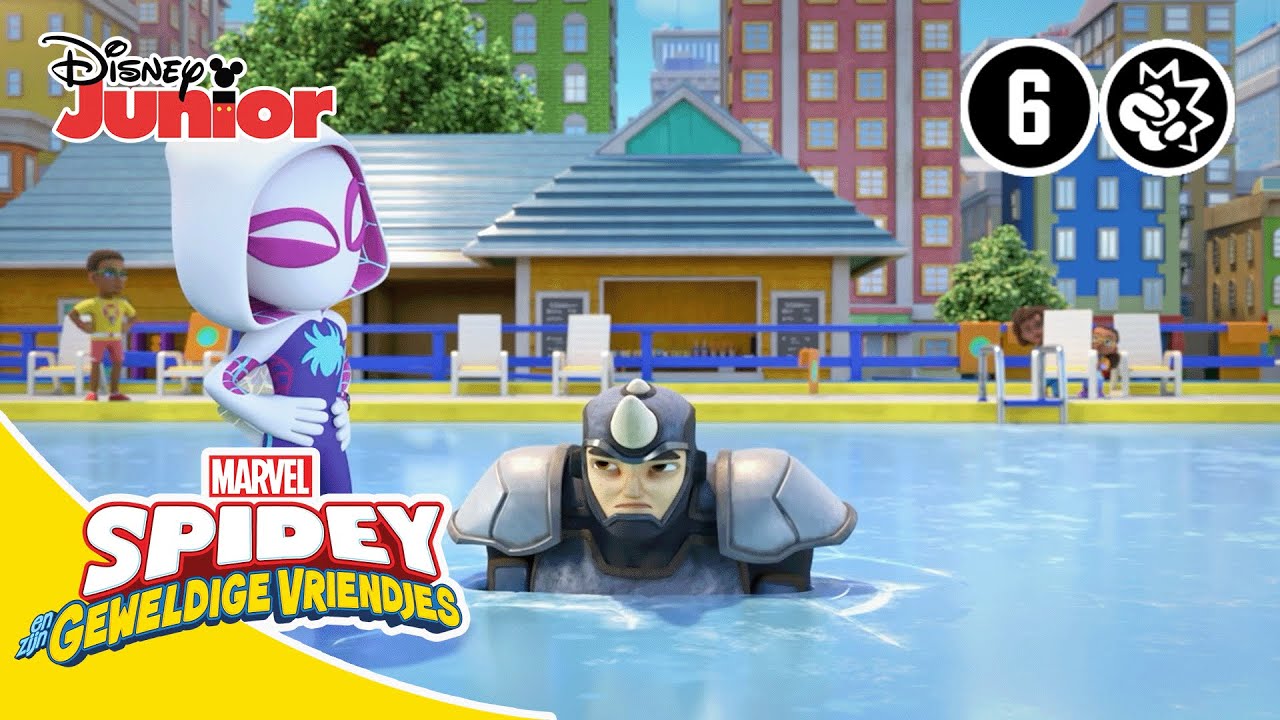 🍨 Rhino Koelt Af! | Spidey en zijn Geweldige Vriendjes | Disney Junior BE