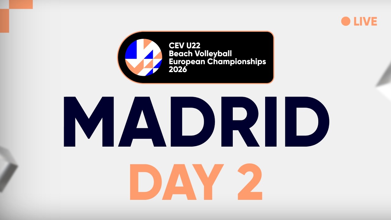 Full Match | CEV U22 Beach Volleyball European Championships 2026 | CENTRAL COURT Madrid | DAY 2