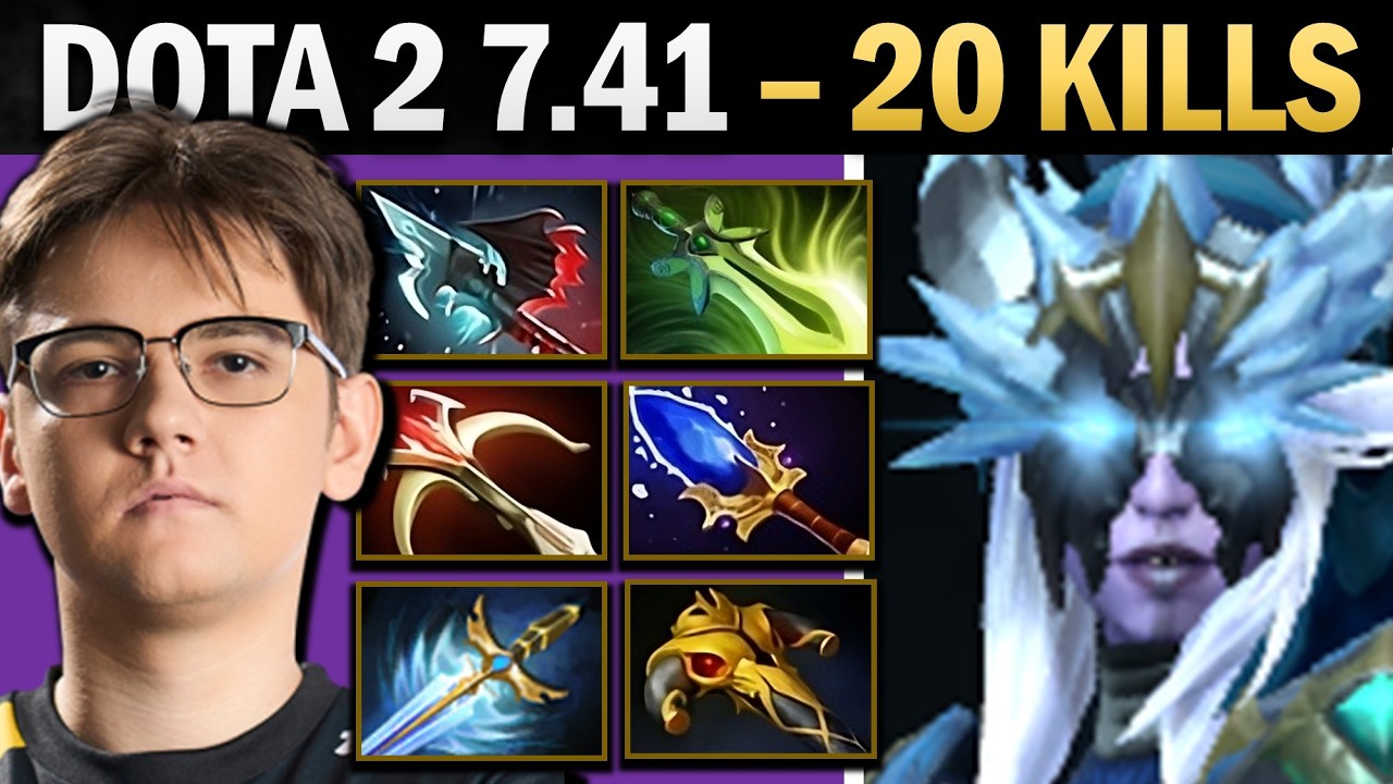 Drow Ranger Dota 2 7.41 with 20 Kills and Falcon Blade - Dota 2 Gameplay