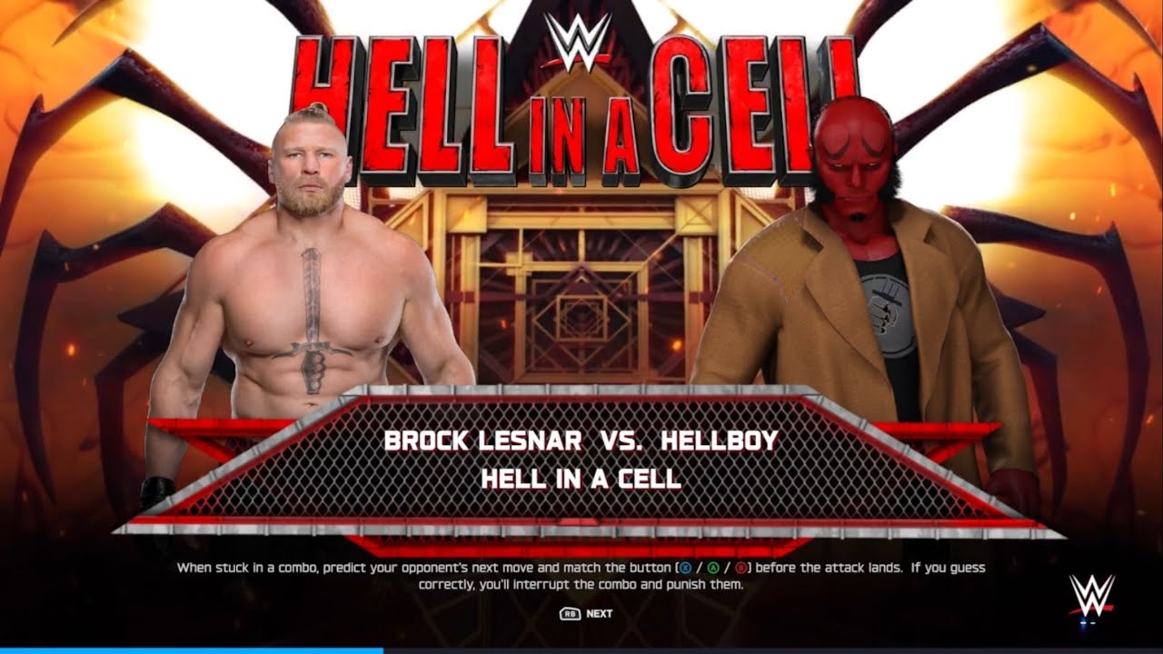 Brock Lesnar vs Hellboy - HELL IN A CELL | WWE 2K25
