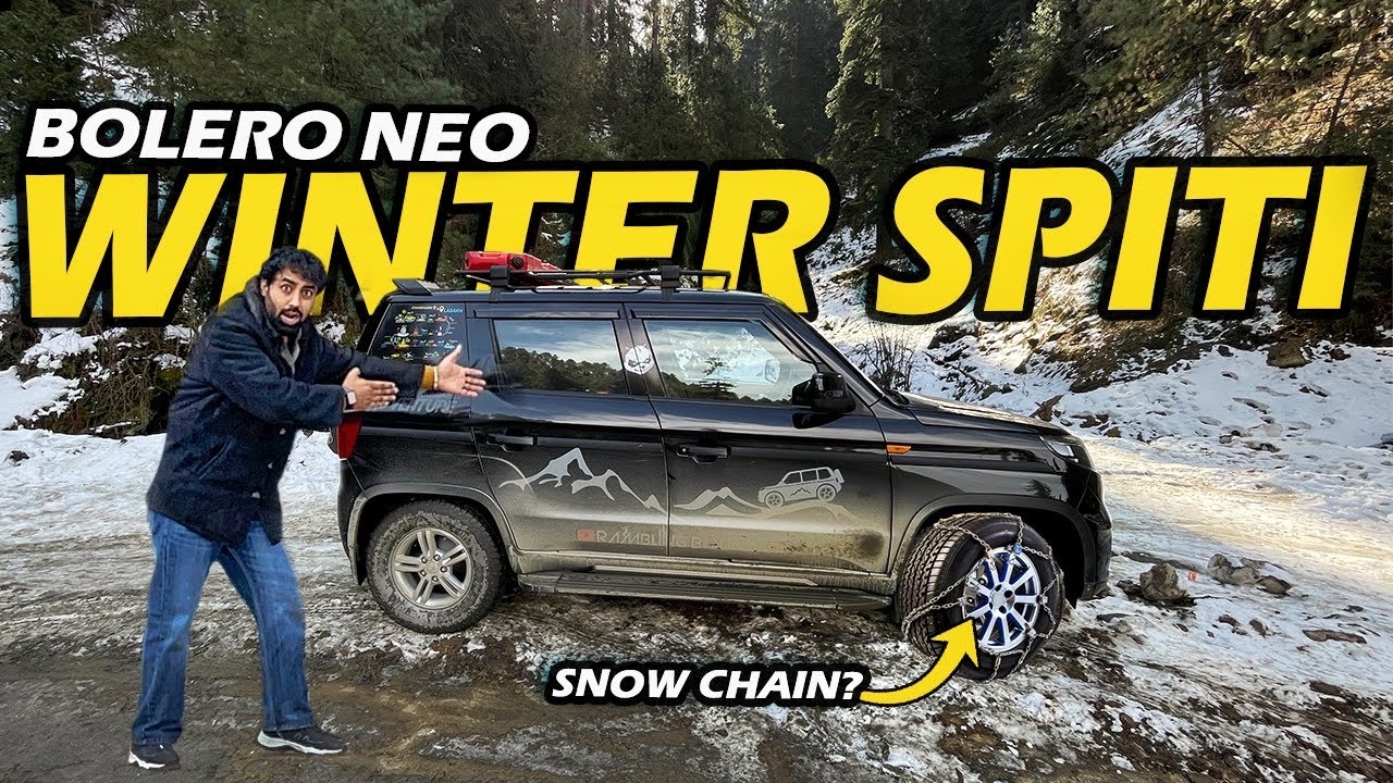 Bolero Neo RWD Solo Trip | Winter Spiti Snow Chains Test! EP.1 #ramblingboundaries