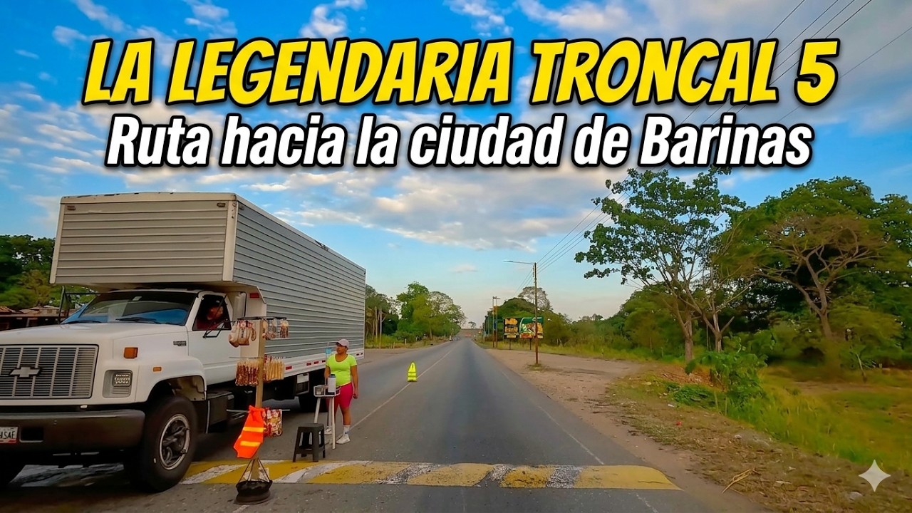 🇻🇪 Barinas al Volante: Conduciendo a Través de las Sabanas hasta la Ciudad (Troncal 5) | 4K | 2025.