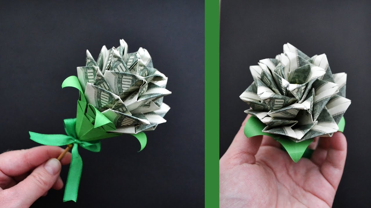 MY MONEY ROSE | Modular Origami | Dollar gift for a Valentine's day | Tutorial DIY 4K (NProkuda)