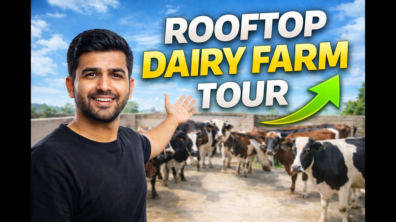 Rooftop Dairy Farm Complete Tour | Ghar Ki Chhat Par Cow Farming