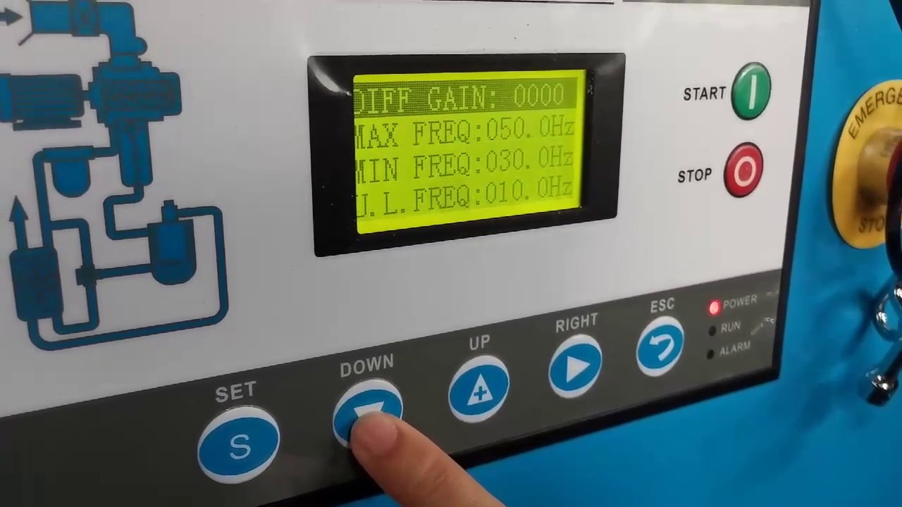 How to start up debugging operation of variable frequency screw air compressor.