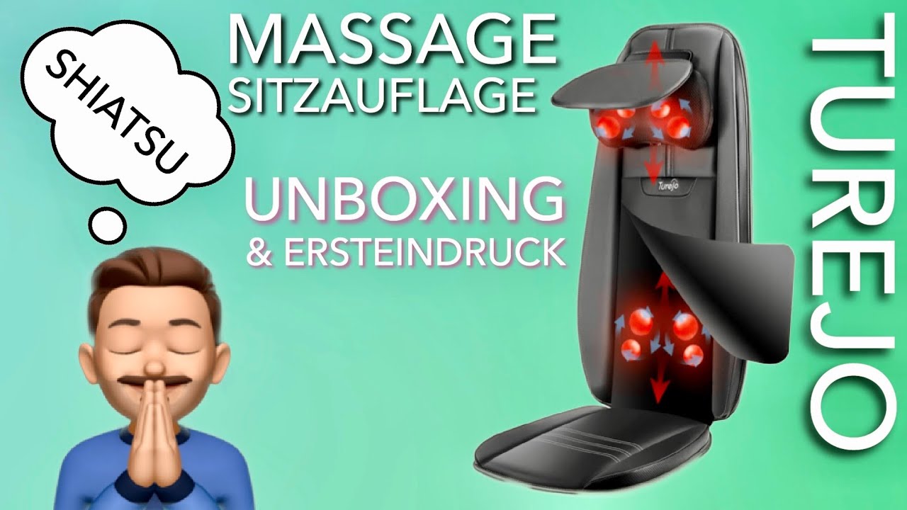 Entspann mal wieder ... Turejo Shiatsu Massage Sitzauflage - UNBOXING & ERSTEINDRUCK