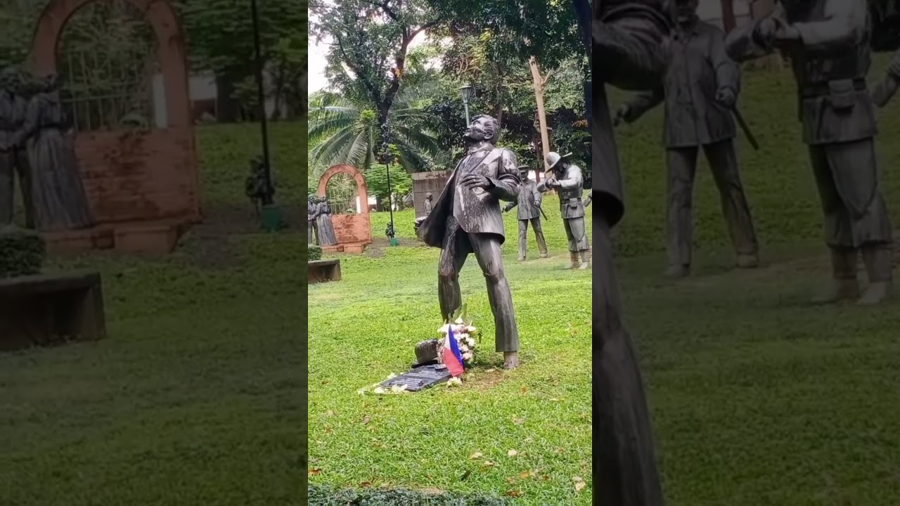 🌈The Exact Site of Rizal's Execution @Rizal Park formerly known Bagumbayan or Luneta #shorts #rizal
