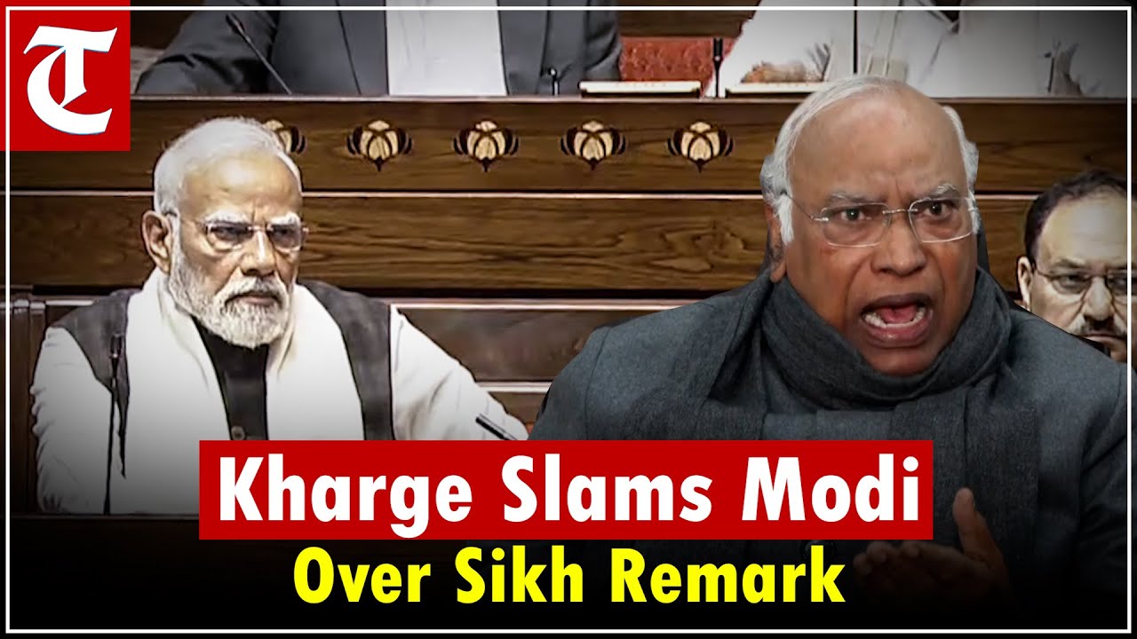 Habit of Repeating False Things Kharge Attacks Modi Over Speech and Sikh Row