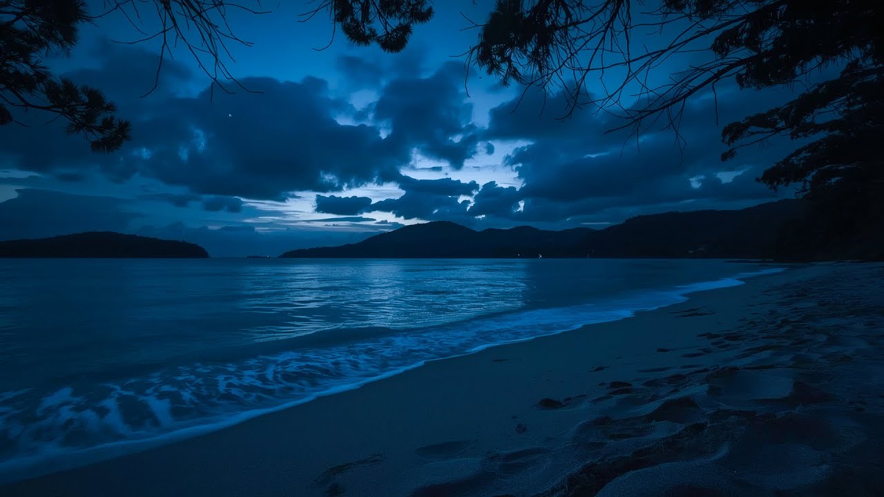 Stress Relief Ocean Waves 🌙 Healing Surf Noise for Anxiety & Emotional Balance