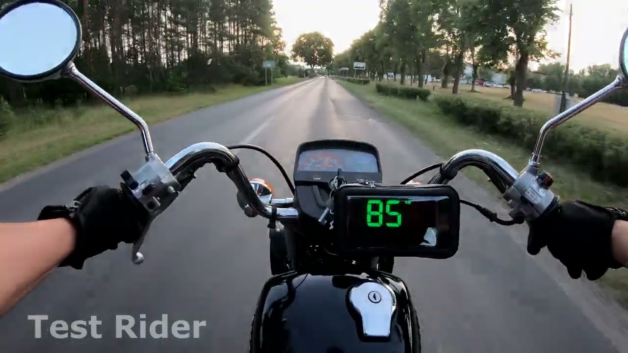 Yamha SR 125 Acceleration and Top Speed GPS Test 4stroke