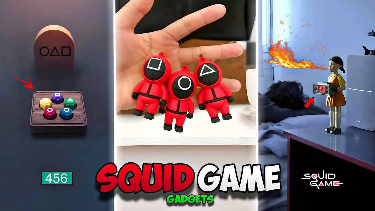 SQUID GAME GADGETS 😍 YOU CAN BUY ONLINE🔺🟥⭕