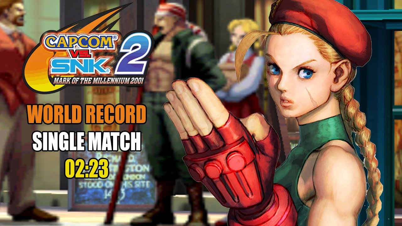 CAPCOM VS SNK 2 WORLD RECORD SINGLE MATCH IN 02:23