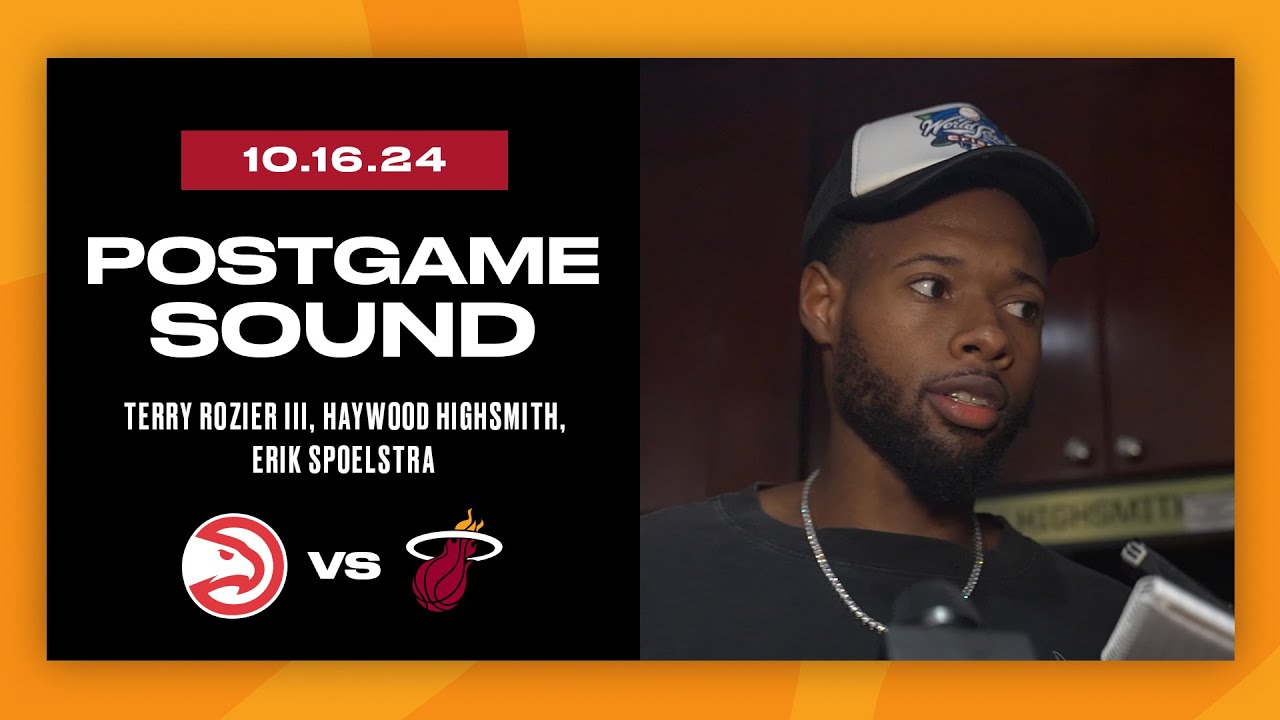 Postgame Interview: Terry Rozier III, Haywood Highsmith, Erik Spoelstra | October 16, 2024