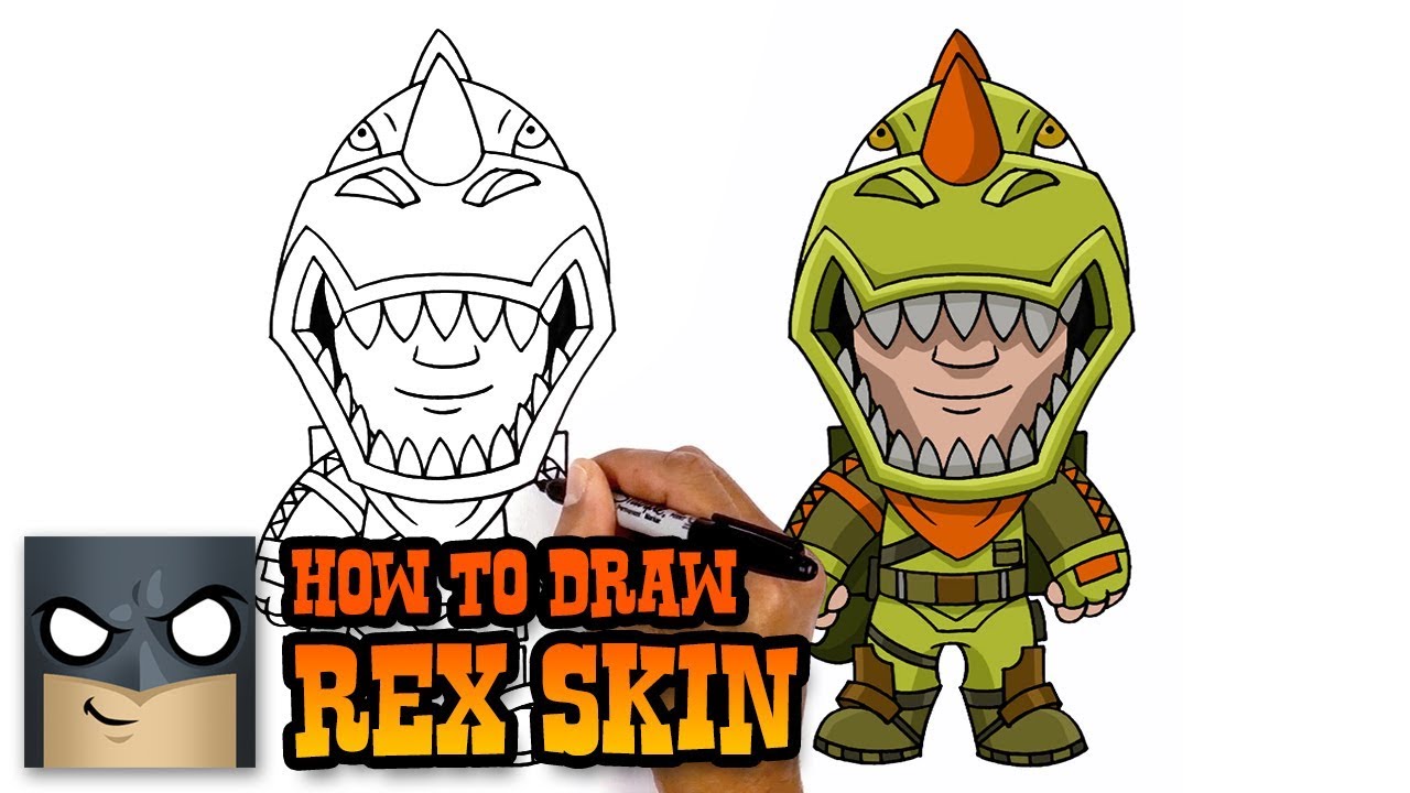 How to Draw Fortnite | Rex Skin