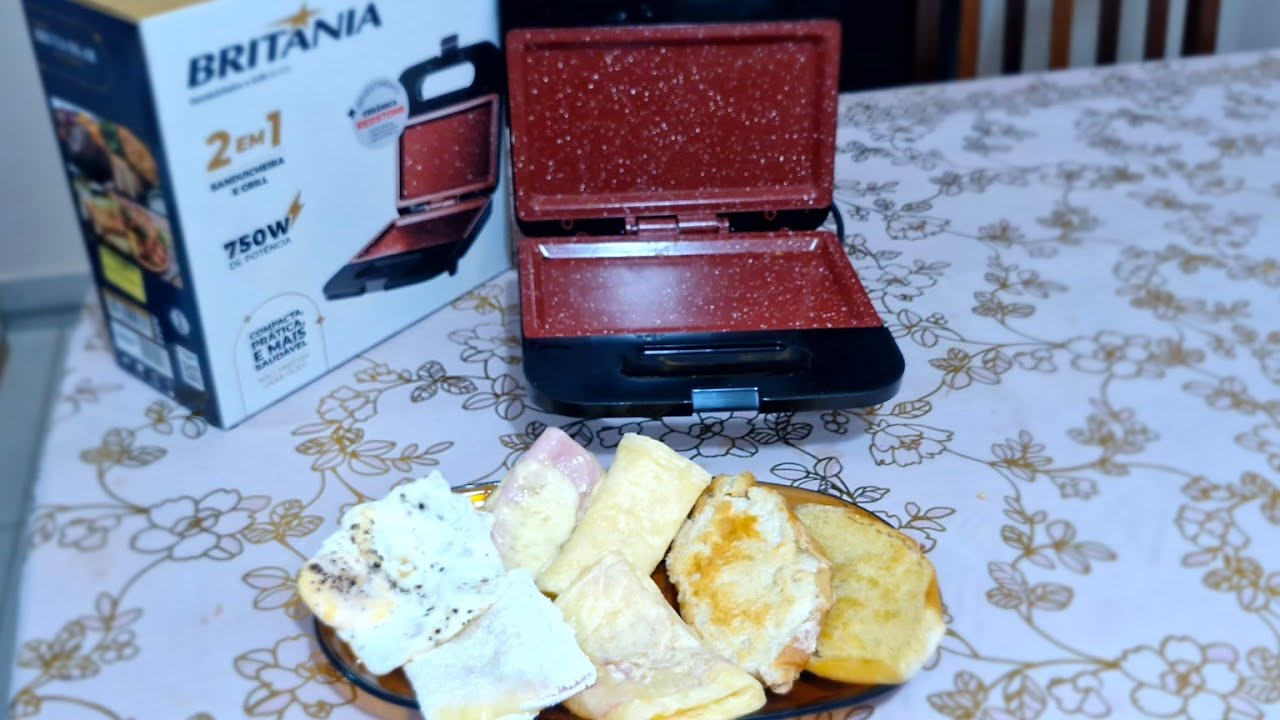 🥰Sanduicheira e Grill Britânia BGR16 como usar e fazer Tapioca/Crepioca/Ovo/Pães🥰