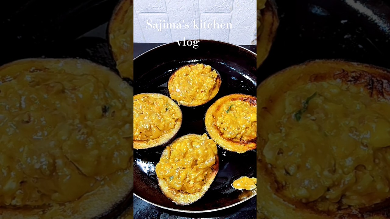Jackfruit seeds with eggplant combination unique recipe