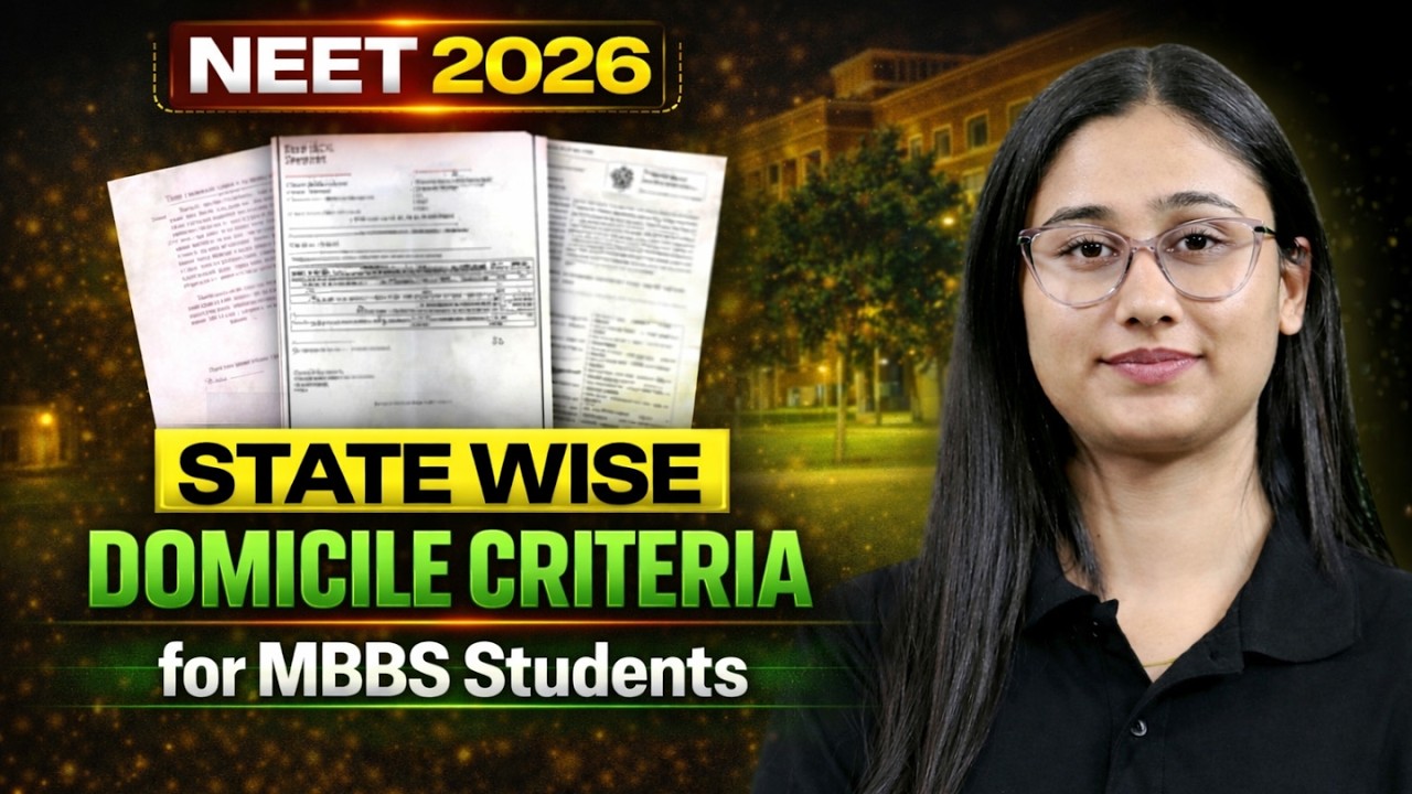 Statewise Domicile Criteria for MBBS Students | Must Watch for all NEET 2026 Aspirants