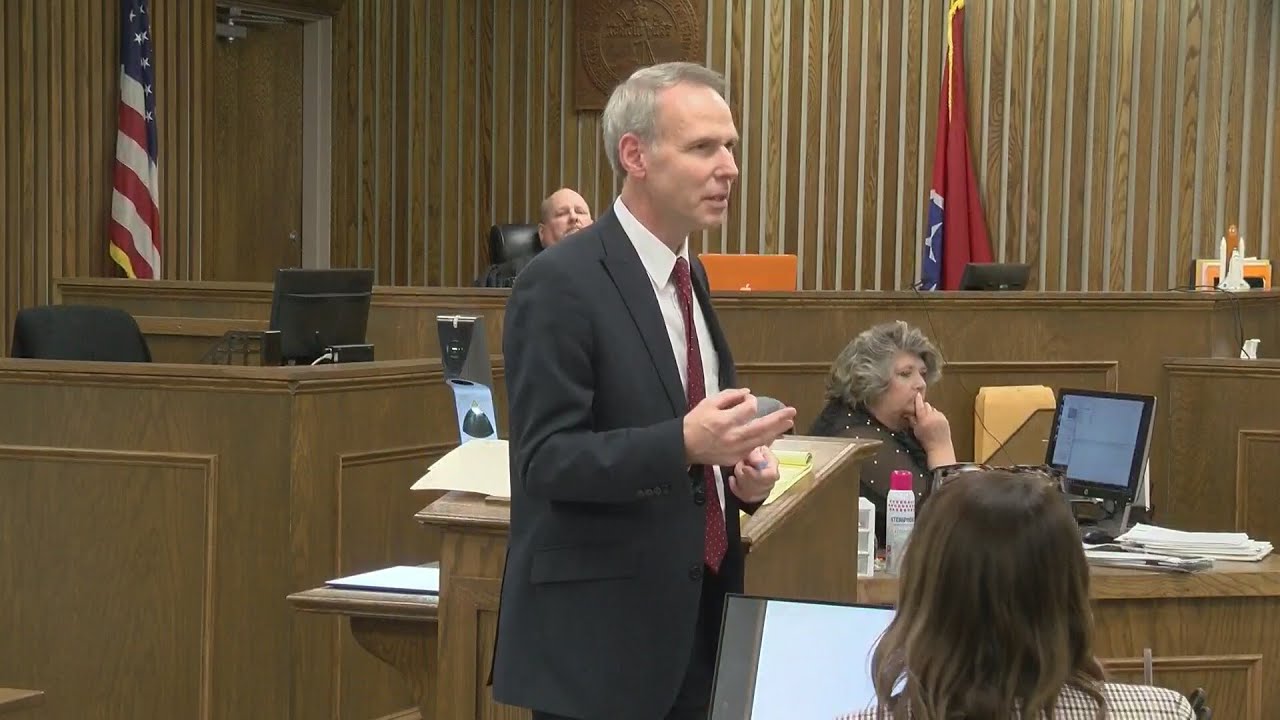 Deputy District Attorney William Harper delivers closing argument in Megan Boswell trial