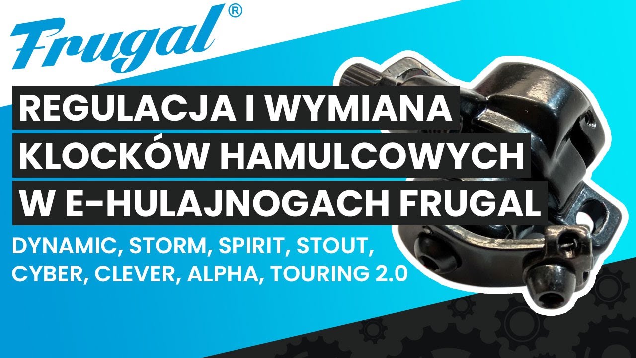 Jak wymienić oraz wyregulować klocki hamulcowe w e-hulajnodze Frugal