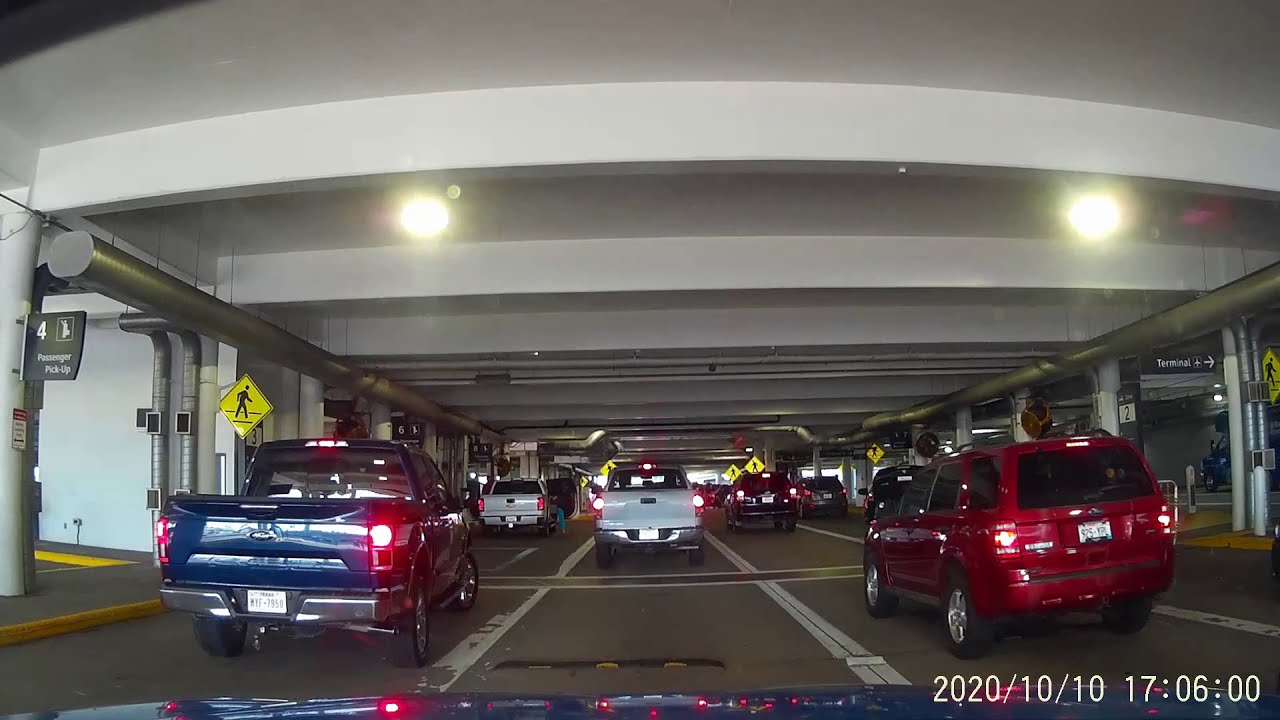 Driving To Hobby Airport Passenger Pick Up from Airport Blvd - Houston, TX Dashcam Video