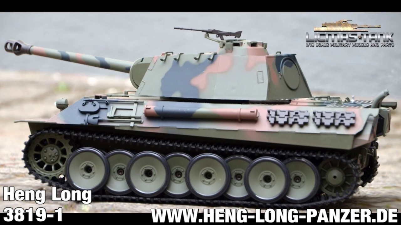 RC PANZER 2.4 GHZ GERMAN PANTHER 3819-1 HENG LONG LICMAS-TANK