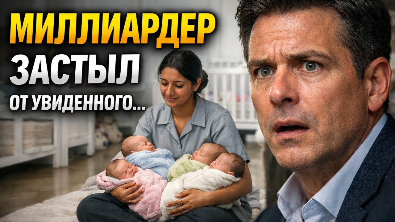 Он застыл от увиденного что горничная делала с четверняшками миллиардера