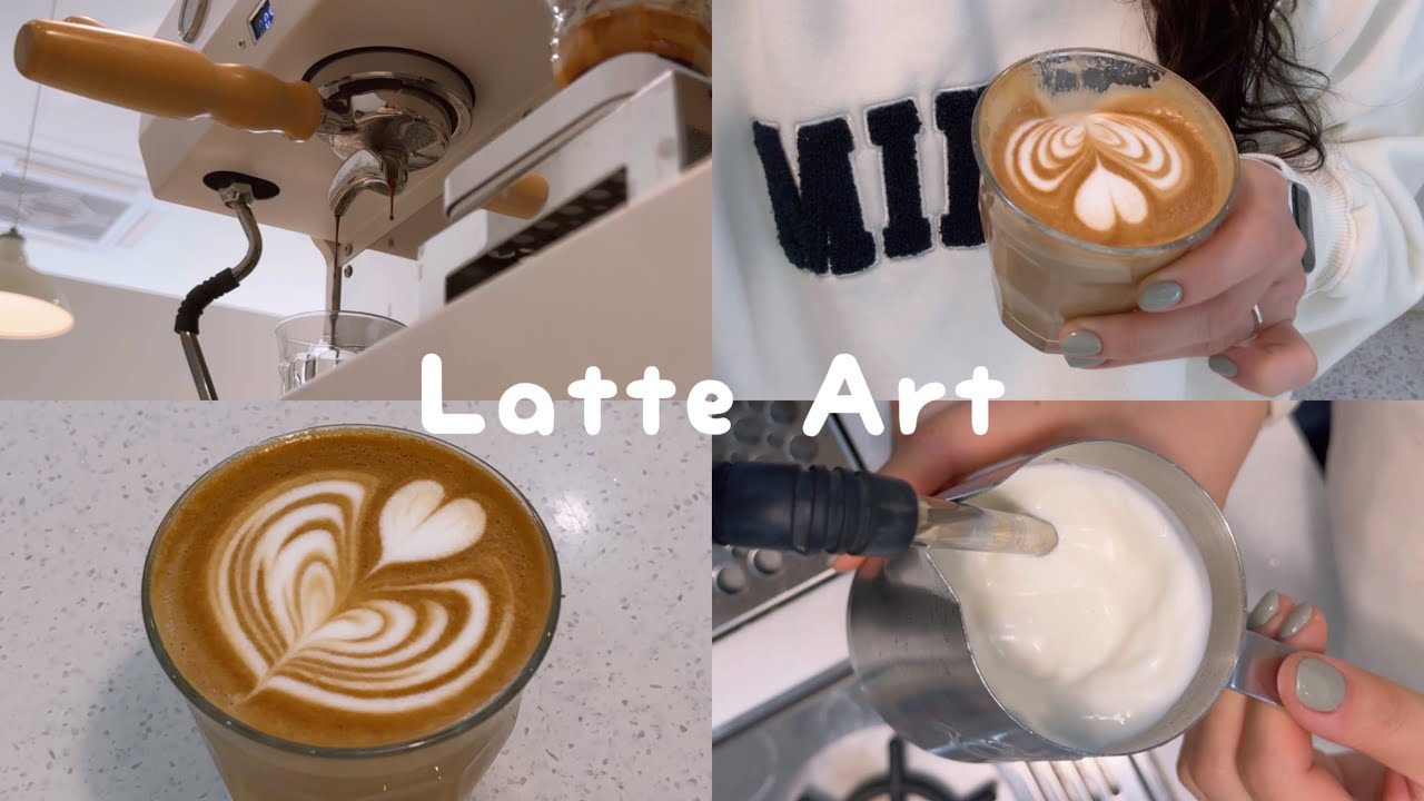 BARISTAJOY ☕️ Today's Latte Art, Slow Moving Tulip