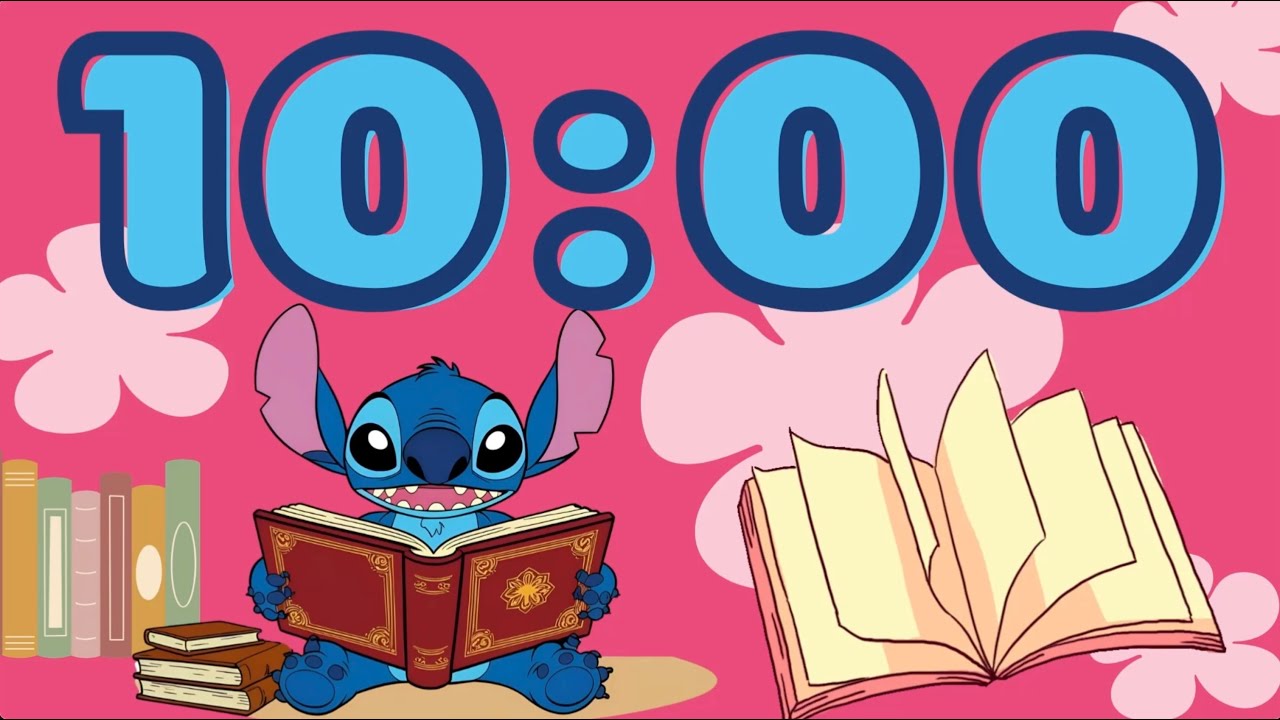 10-Minute Reading Timer with Stitch - Lo-Fi Hawaiian Vibes - No Alarm
