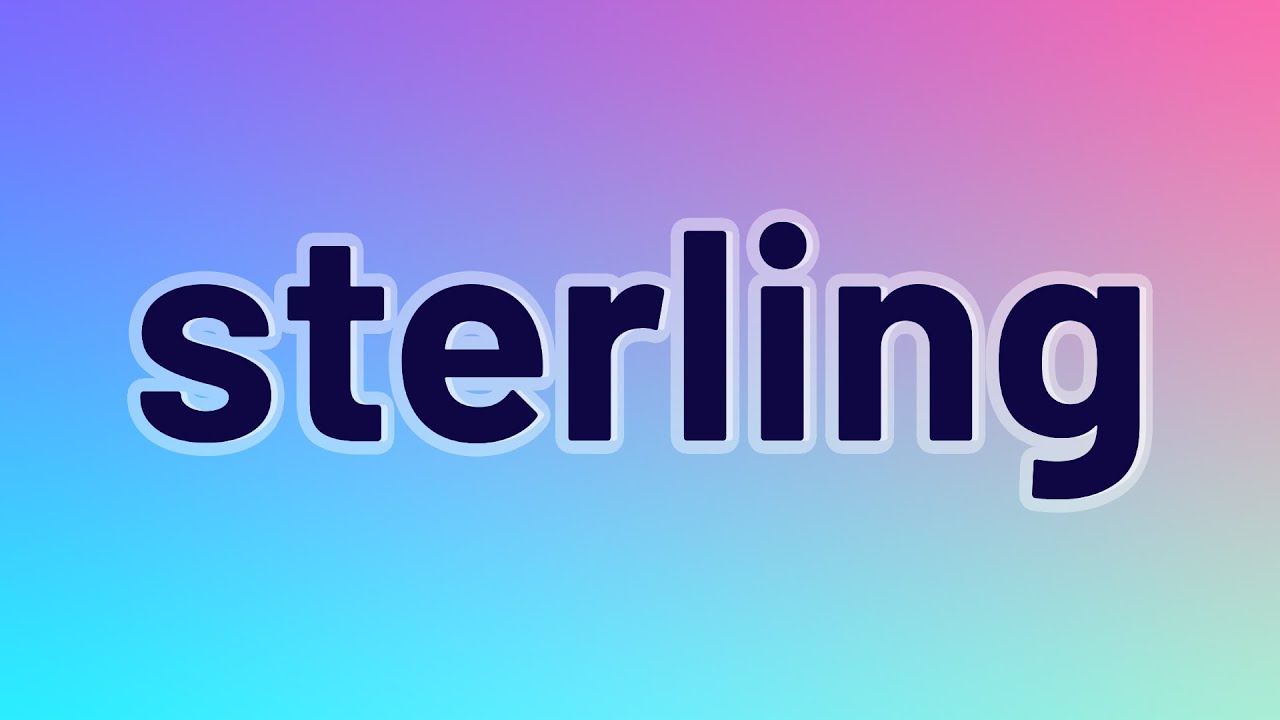 Sterling - 23 English Vocabulary Flashcards