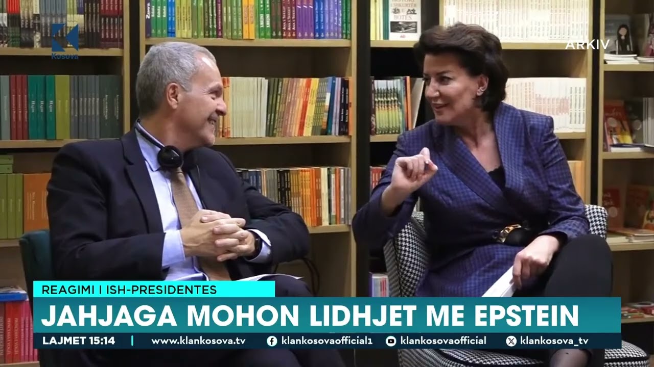 Reagimi i ish-presidentes - Jahjaga mohon lidhjet me Epstein