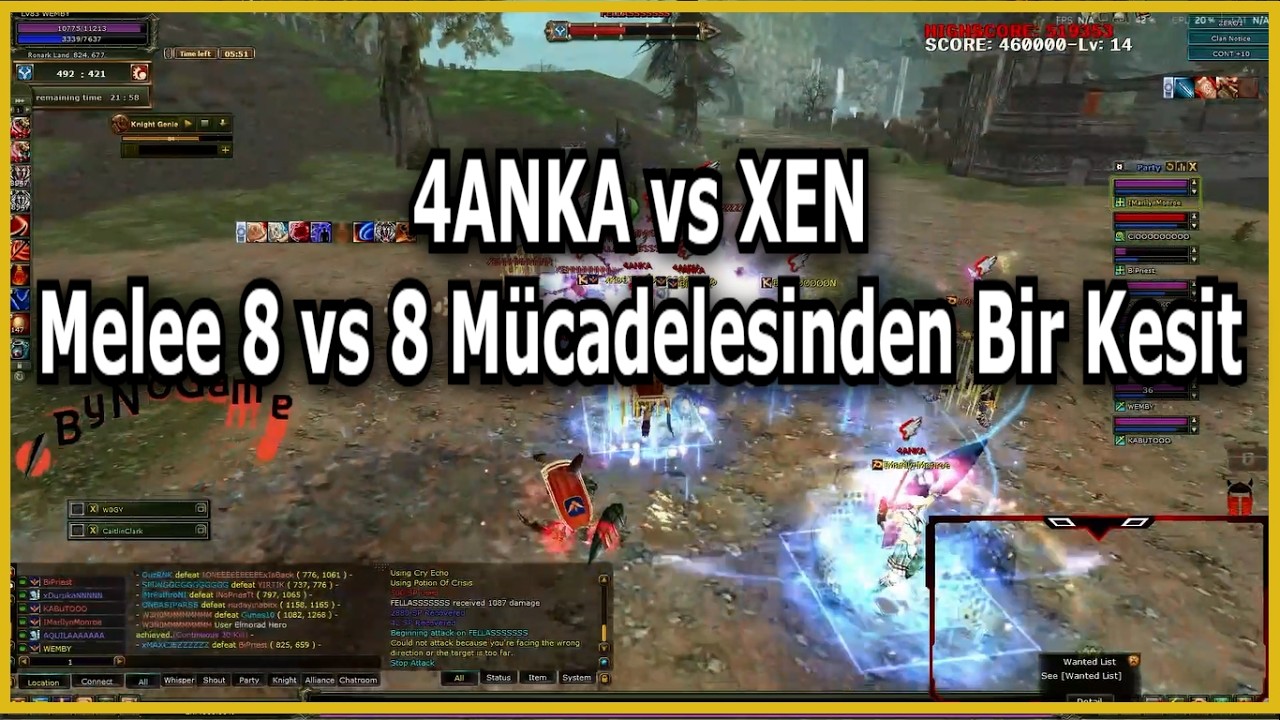 4ANKA vs XEN | Melee 8 VS 8 Mücadelesinden Bir Kesit | Knightpedia