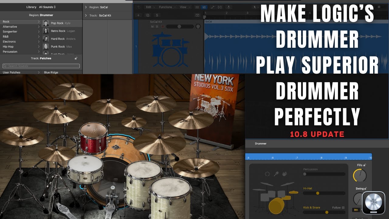 How To Make Logic's Drummer Play Superior Drummer Perfectly