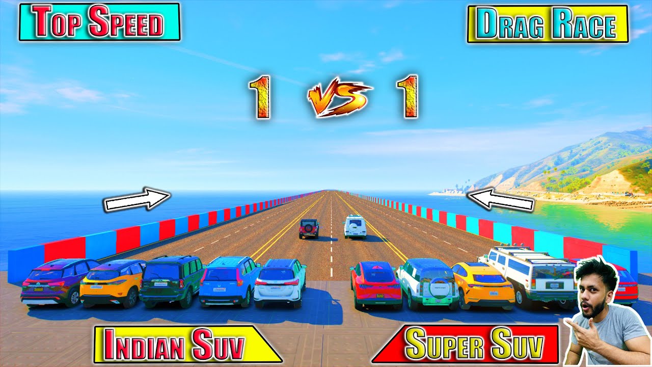 GTA 5 Indian Suv Vs Super Suv 1 Vs 1 Drag Race GTA 5
