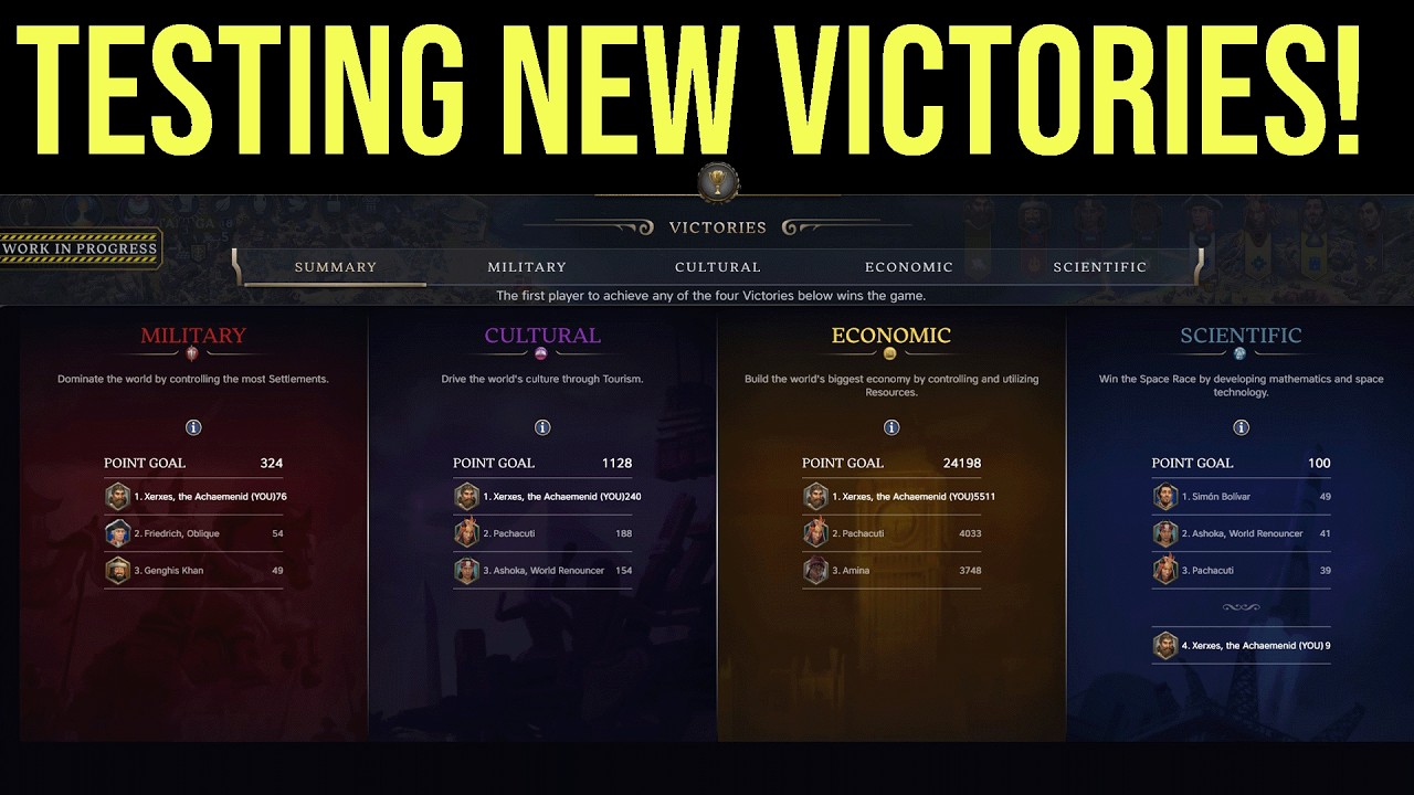 Live Civ 7: testing new victories!