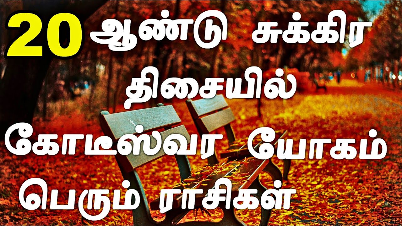 20 ஆண்டு சுக்கிர திசையில் கோடீஸ்வர யோகம் பெரும் ராசிகள் | Sukra Dasa Palangal in Tamil