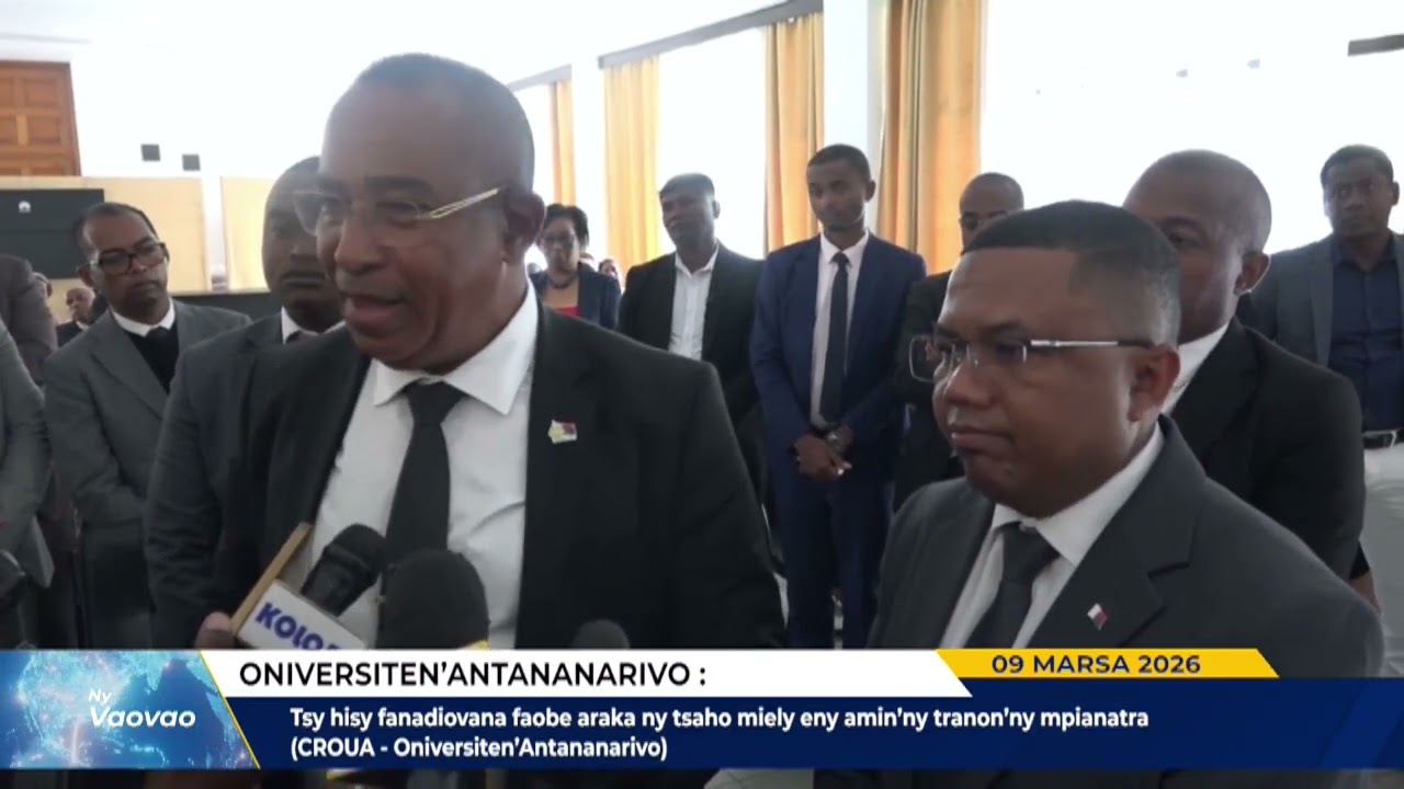 NY VAOVAO  DU 09 MARS 2026 BY TV PLUS MADAGASCAR