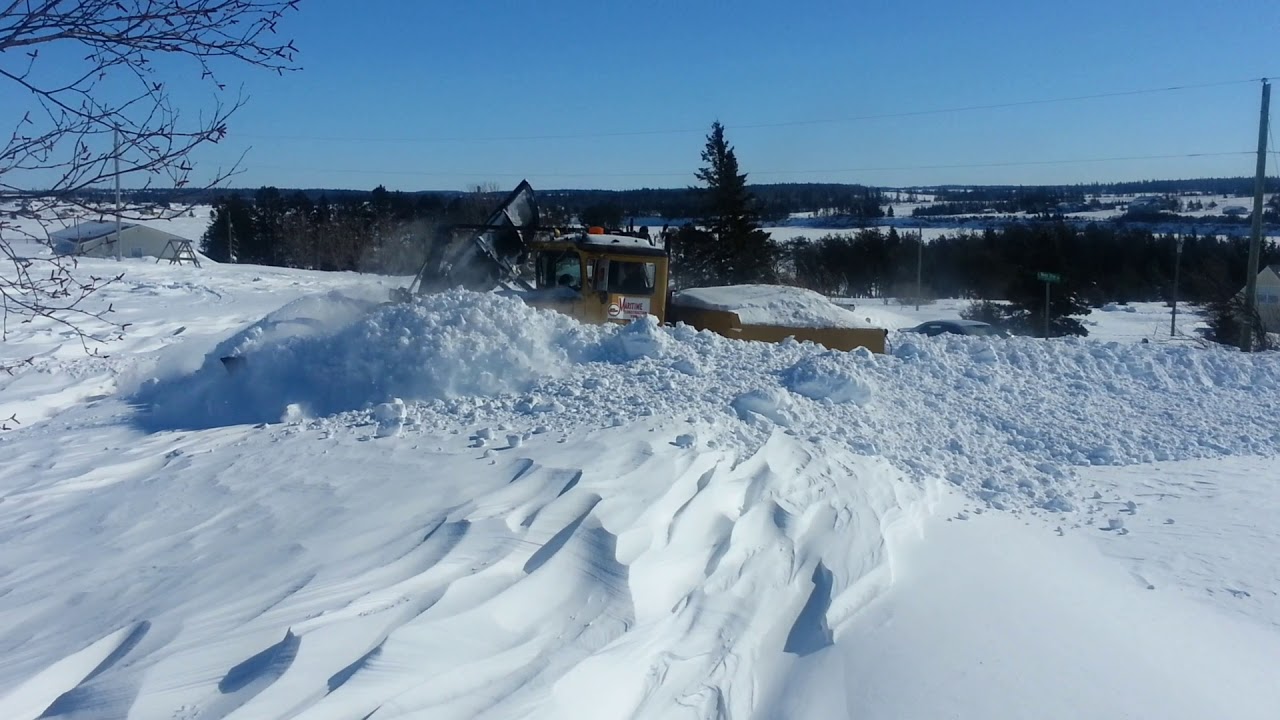 V Plow Part 1: MASSIVE SNOWFALL Prince Edward Island Stanley Bridge Record Blizzard.