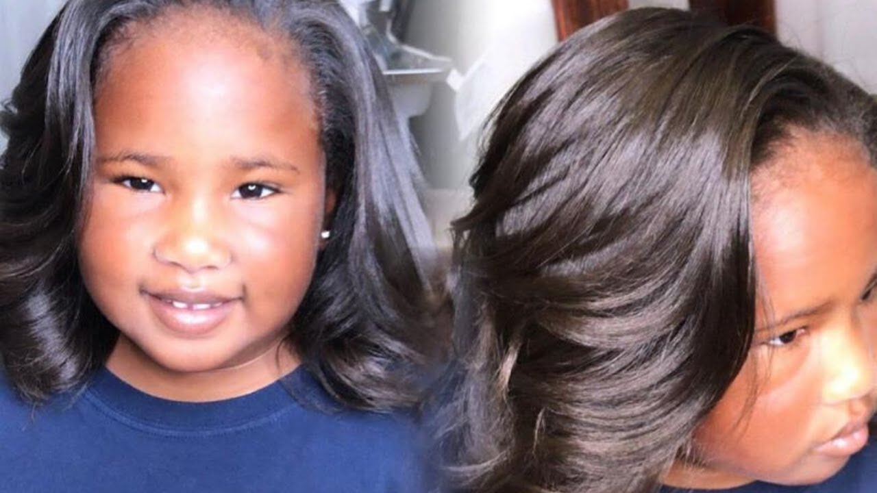 🔥CUTE KIDS SILK PRESS TRANSFORMATION 2020 | FROM CURLY TO SILKY  KIDS COMPILATION PART 2