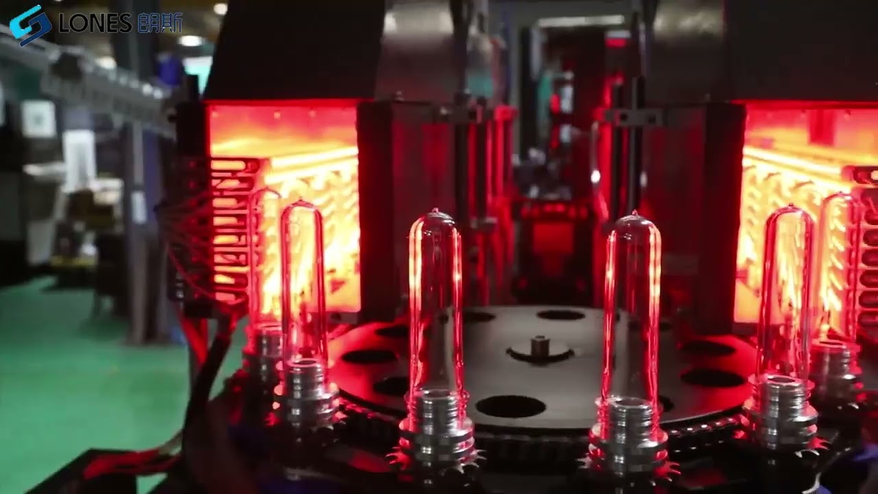 2 Cavity PET Water Bottle Stretch Blow Molding Machine 2500BPH