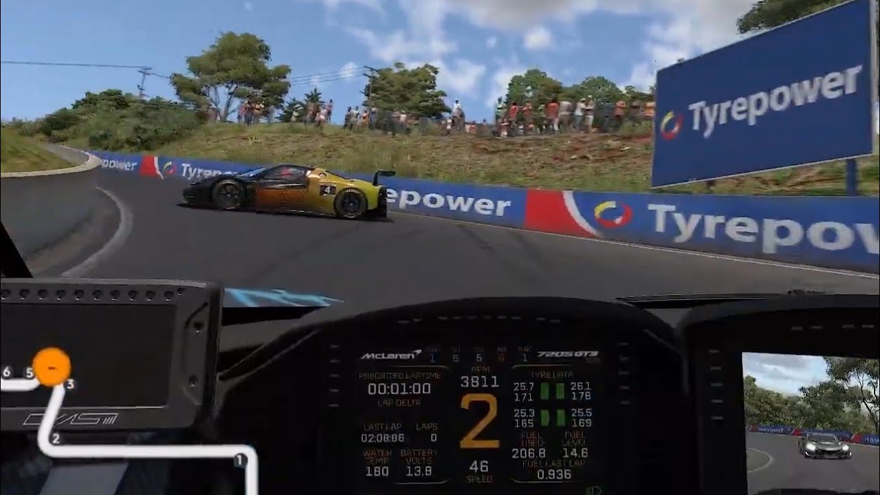 iRacing Bathurst 12 - McLaren 720S GT3 - Backmarker Boys - Halfway
