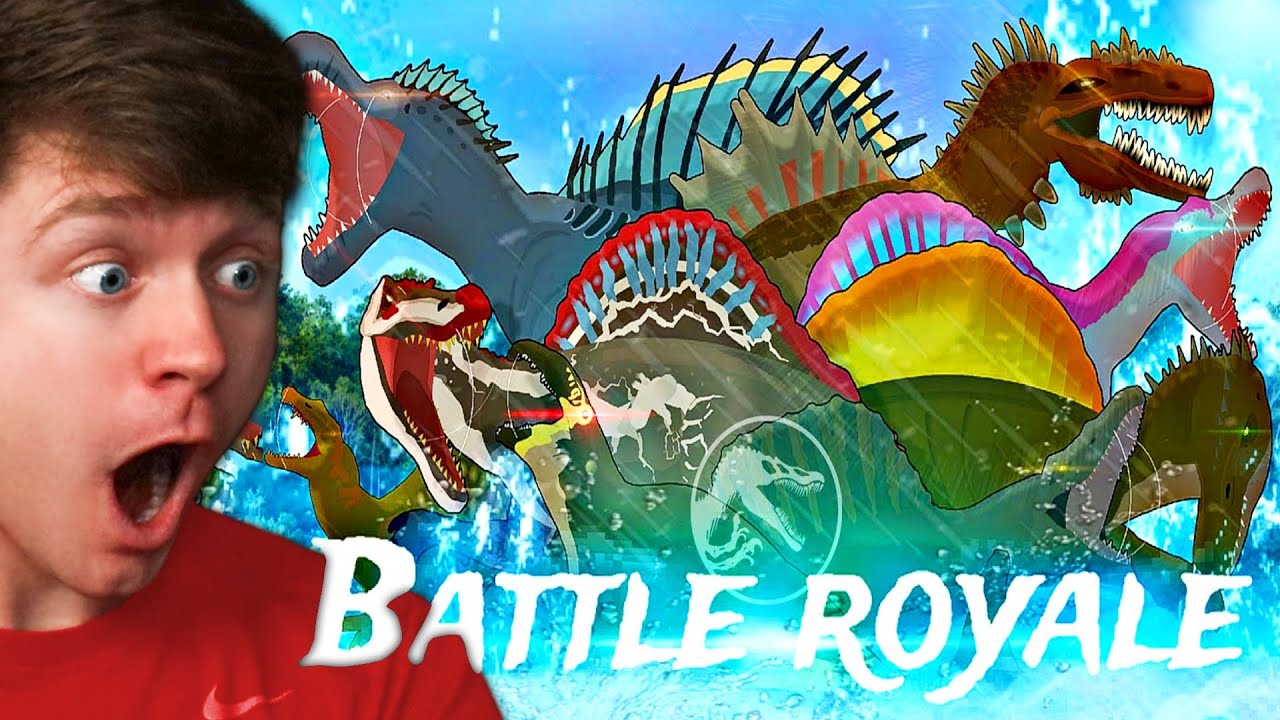 Reacting to SPINOSAURUS the BATTLE ROYALE! (Insane)