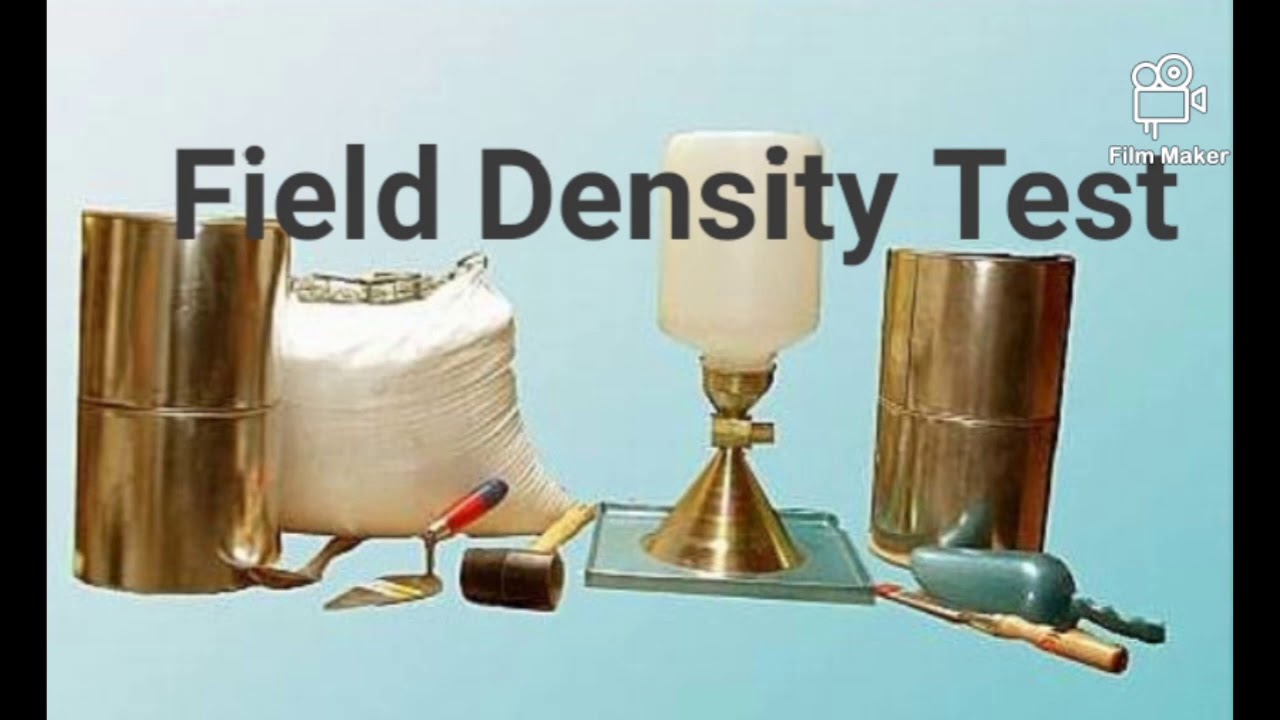 24 - اختبار المخروط الرملى لقياس دمك التربة ( الكثافة الحقلية الجافة) -  Sand cone test